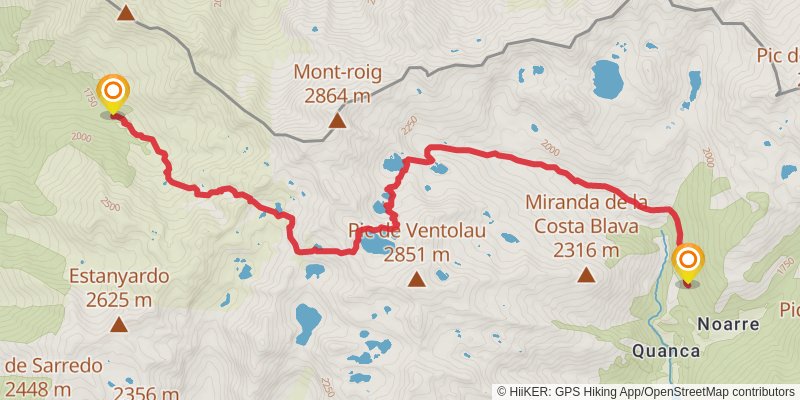 Haute Randonnée Pyrénéenne stage 34 Map