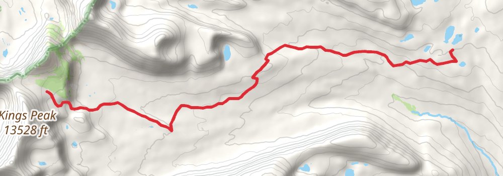 Uinta Highline Trail stage 6 Map