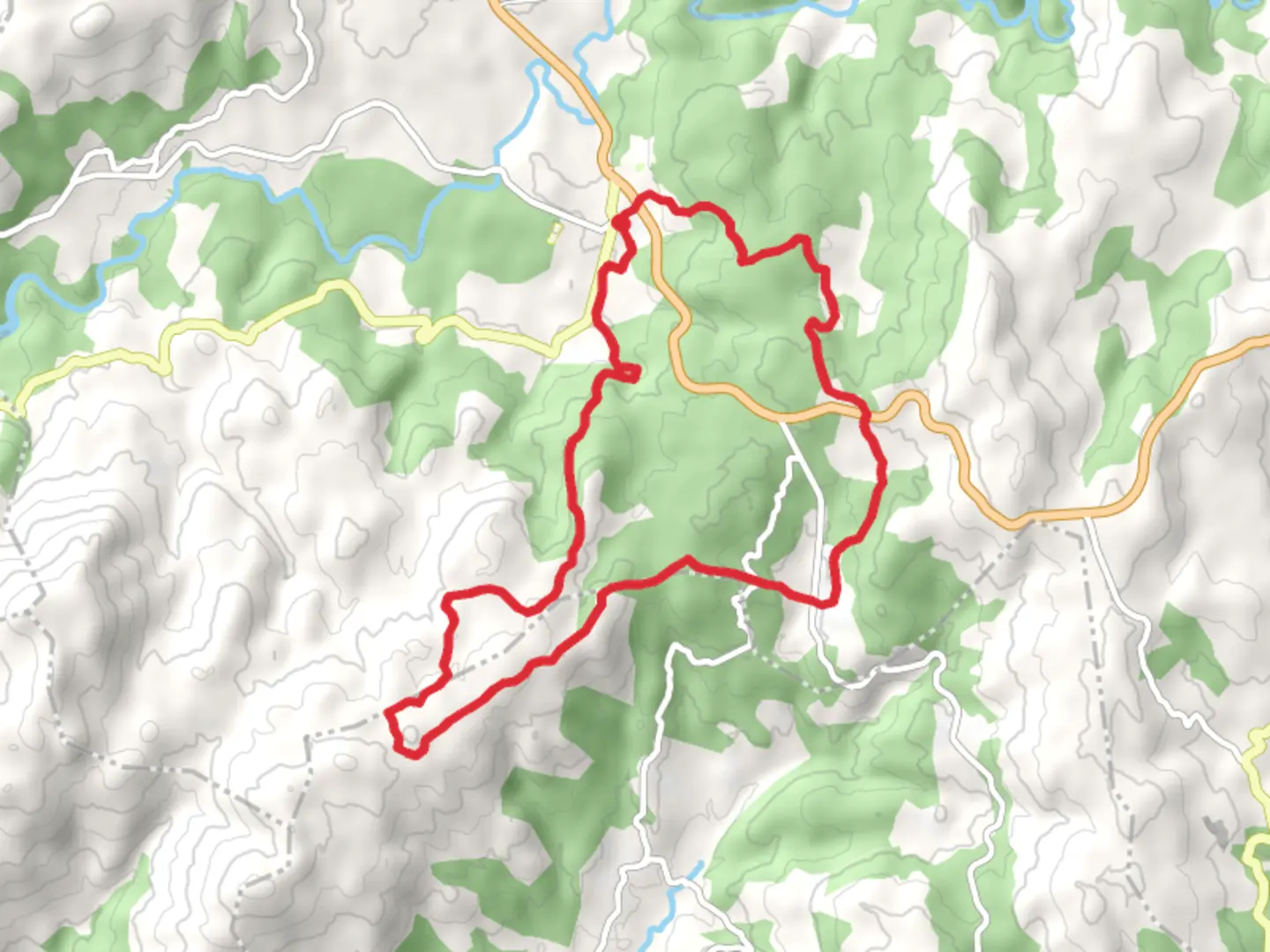An image depicting the trail PR G 197 Ruta de Codeseda-Rapa das bestas and its surrounding area.