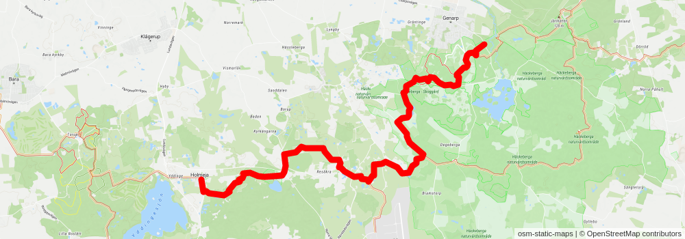 Skåneleden 2 stage 9 Map