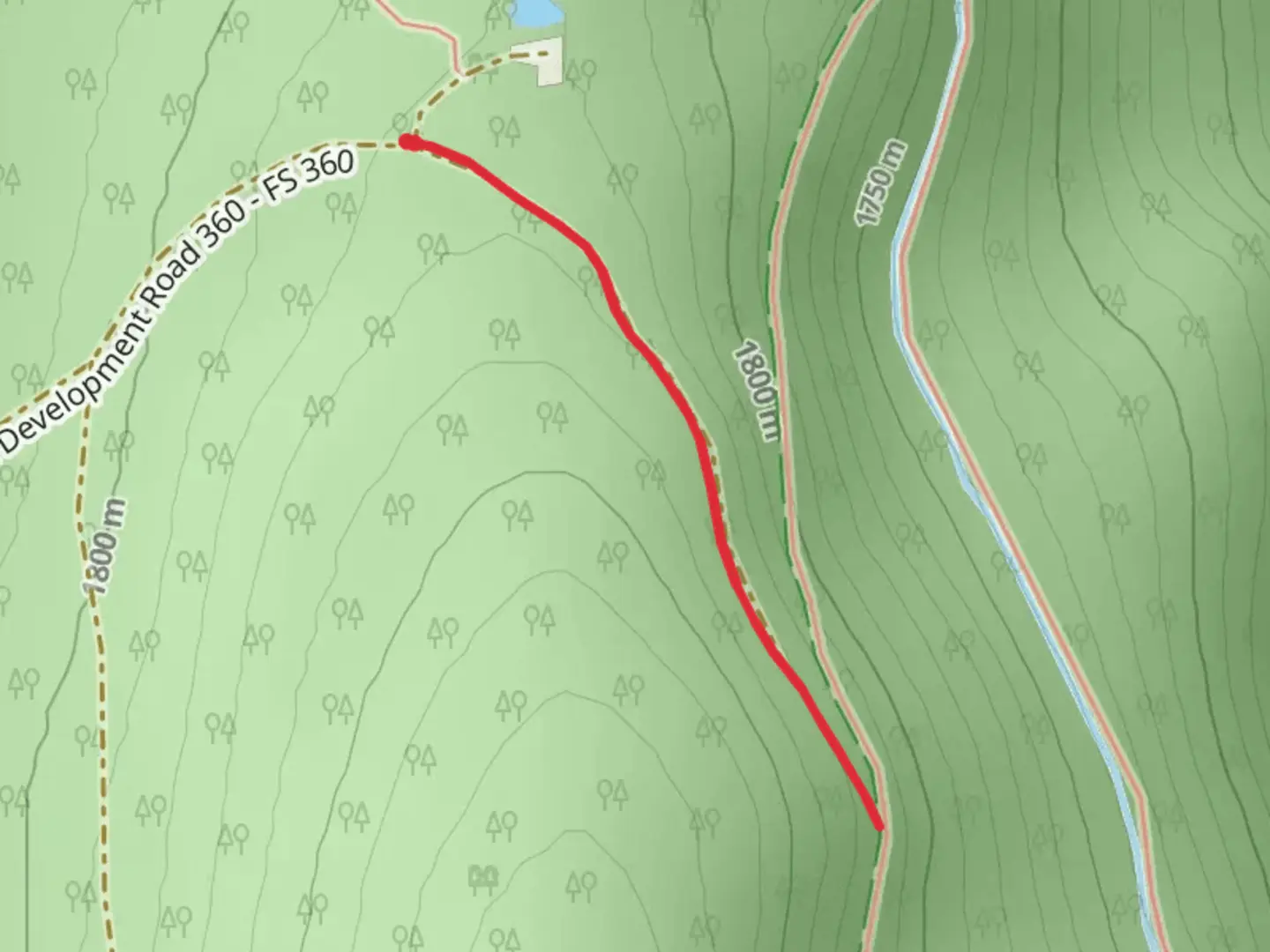An image depicting the trail South Ridge Trail and its surrounding area.
