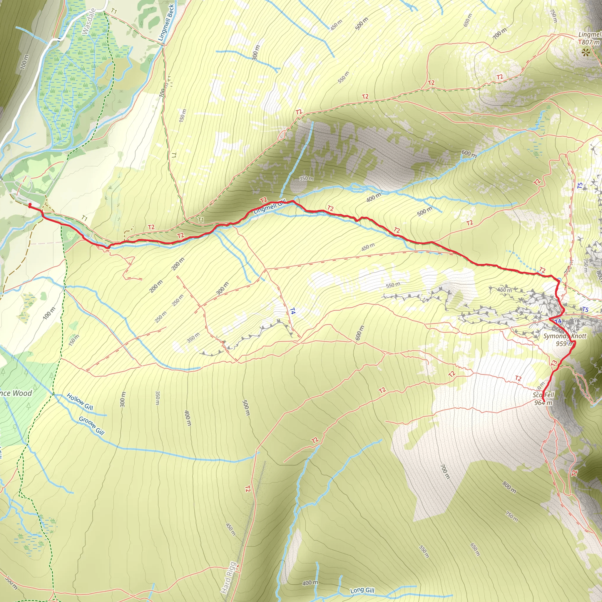 Scafell mobile static map