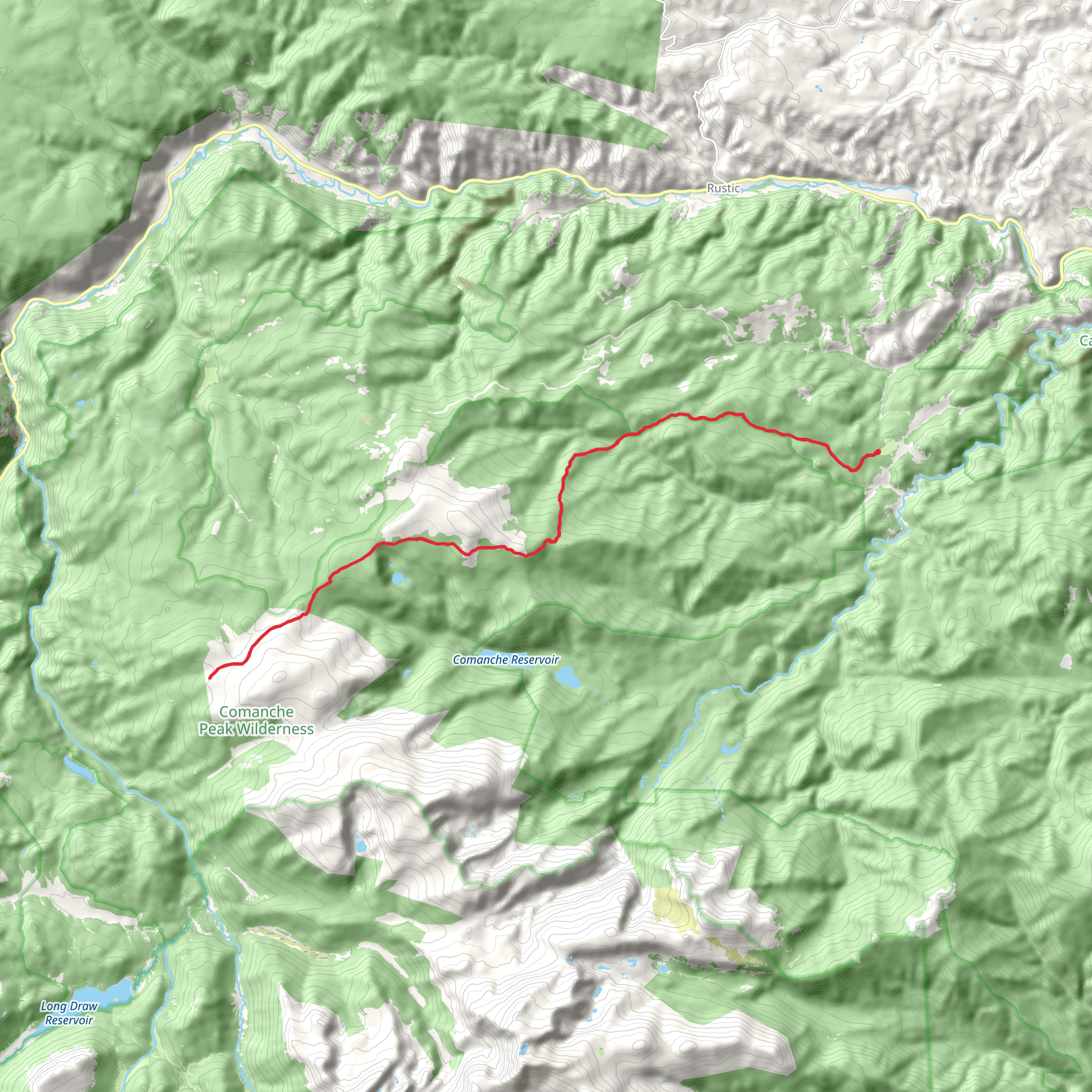 Flowers Trail mobile static map