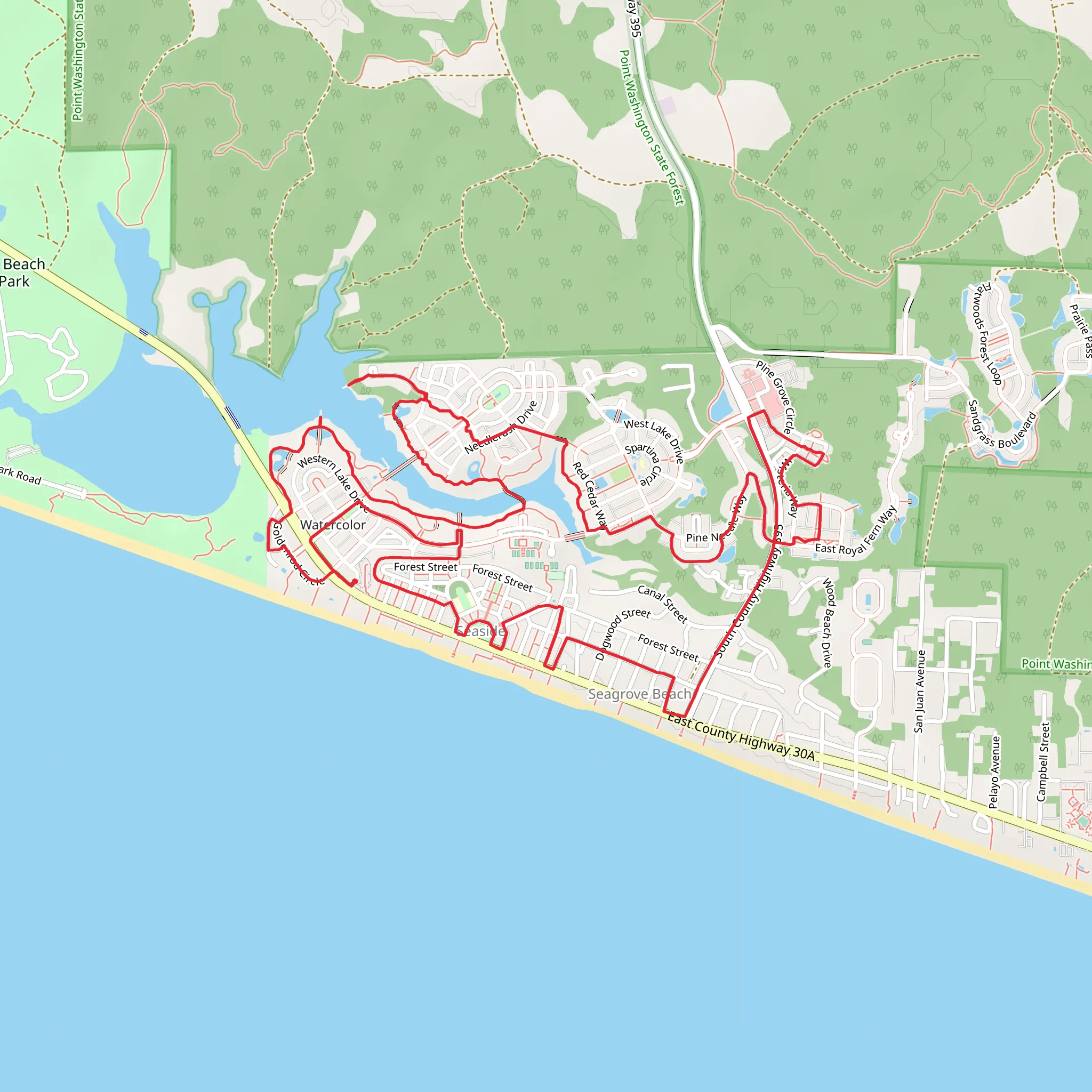 Forest Street Park and Vermilion Way mobile static map