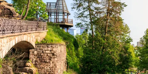 An image depicting the trail Schuylkill River Trail and its surrounding area.