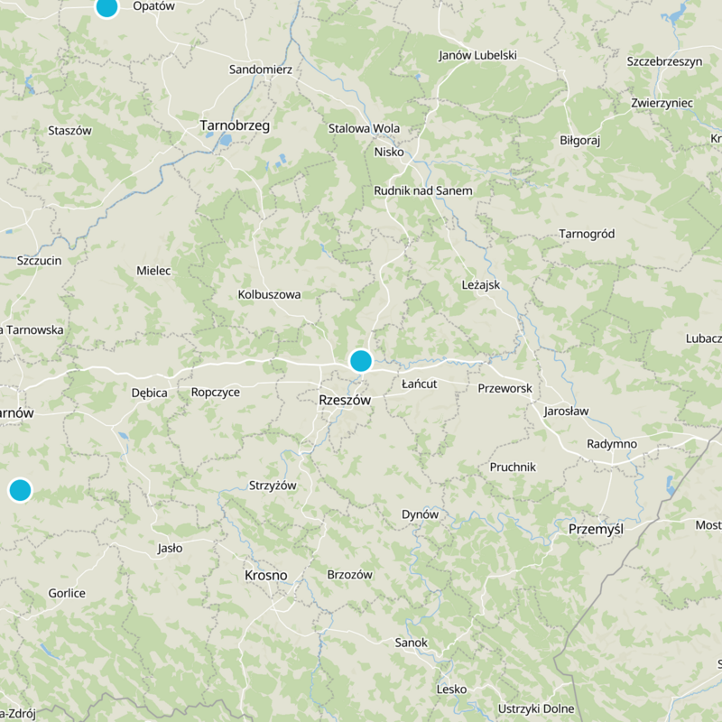 gmina Trzebownisko Static Map