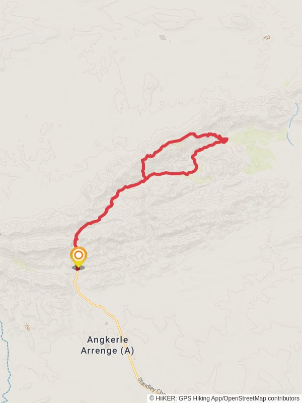 Standley Chasm High Route Loop mobile static map