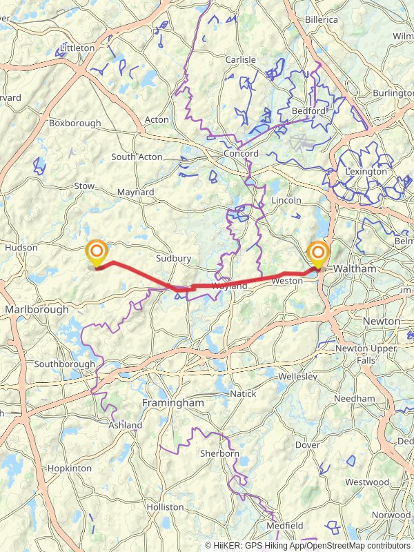 Mass Central Rail Wayside Trail