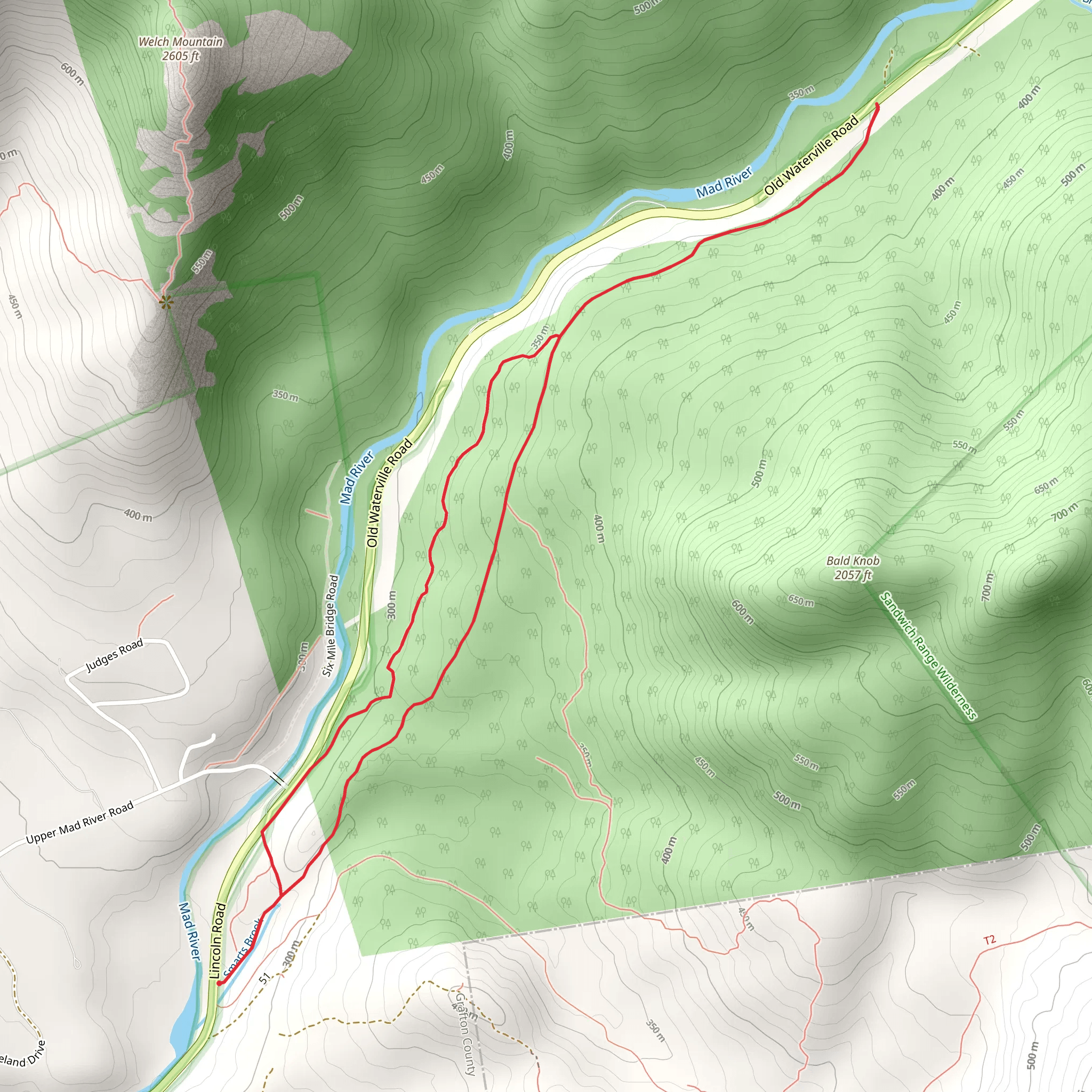Pine Flat XC Loop Trail mobile static map