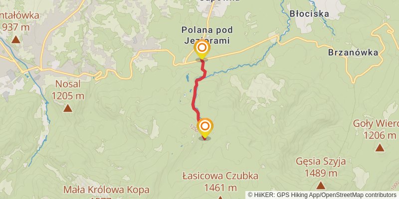 Tatras Mountains spur 1 Map