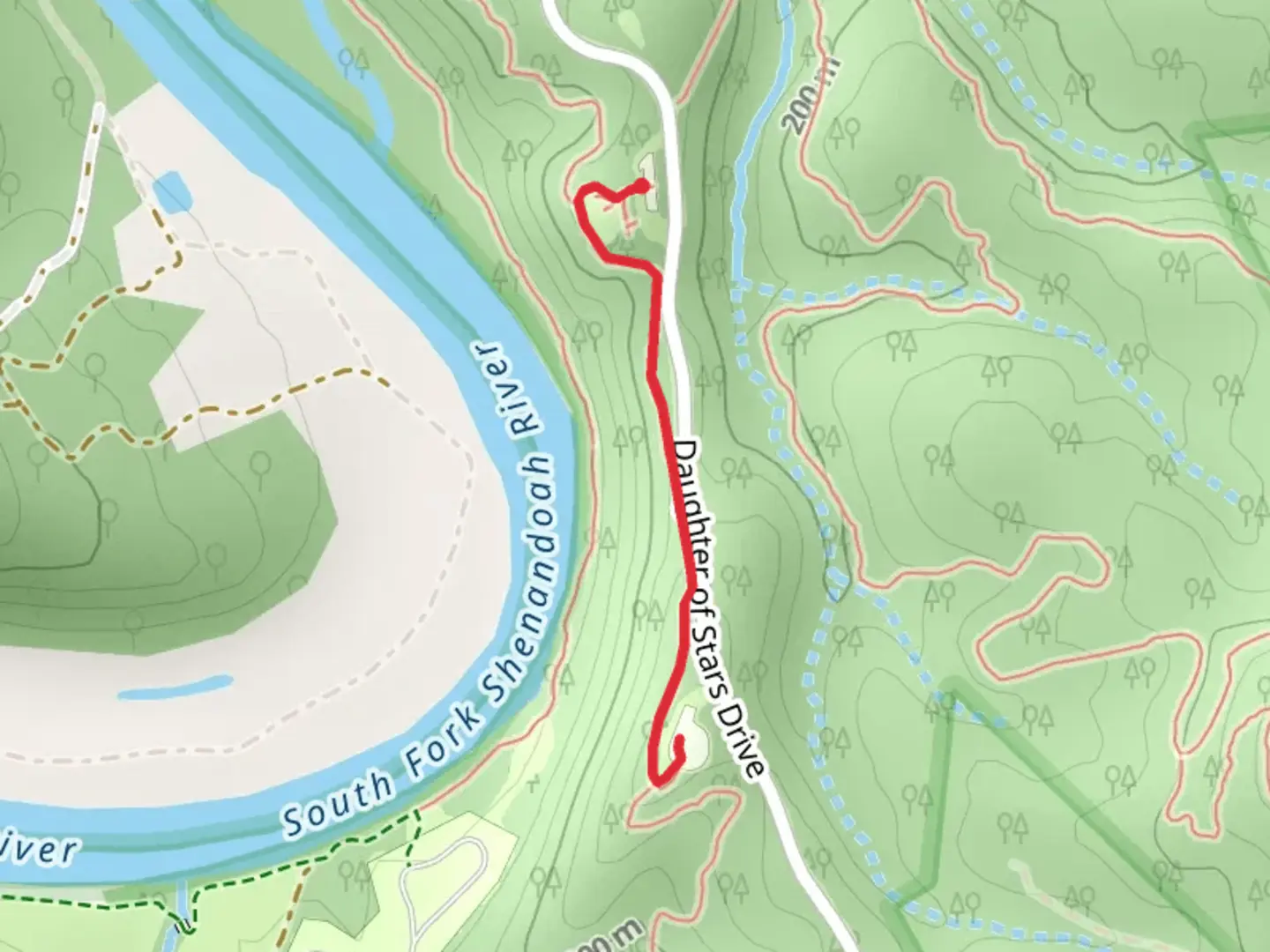 An image depicting the trail Overlook Trail and its surrounding area.