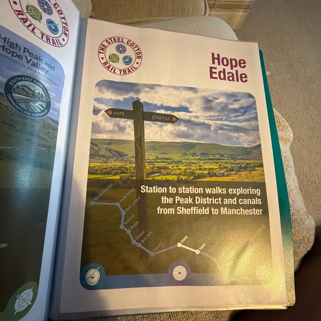 An image depicting the trail Steel Cotton Rail Trail - Hope to Chinley and its surrounding area.