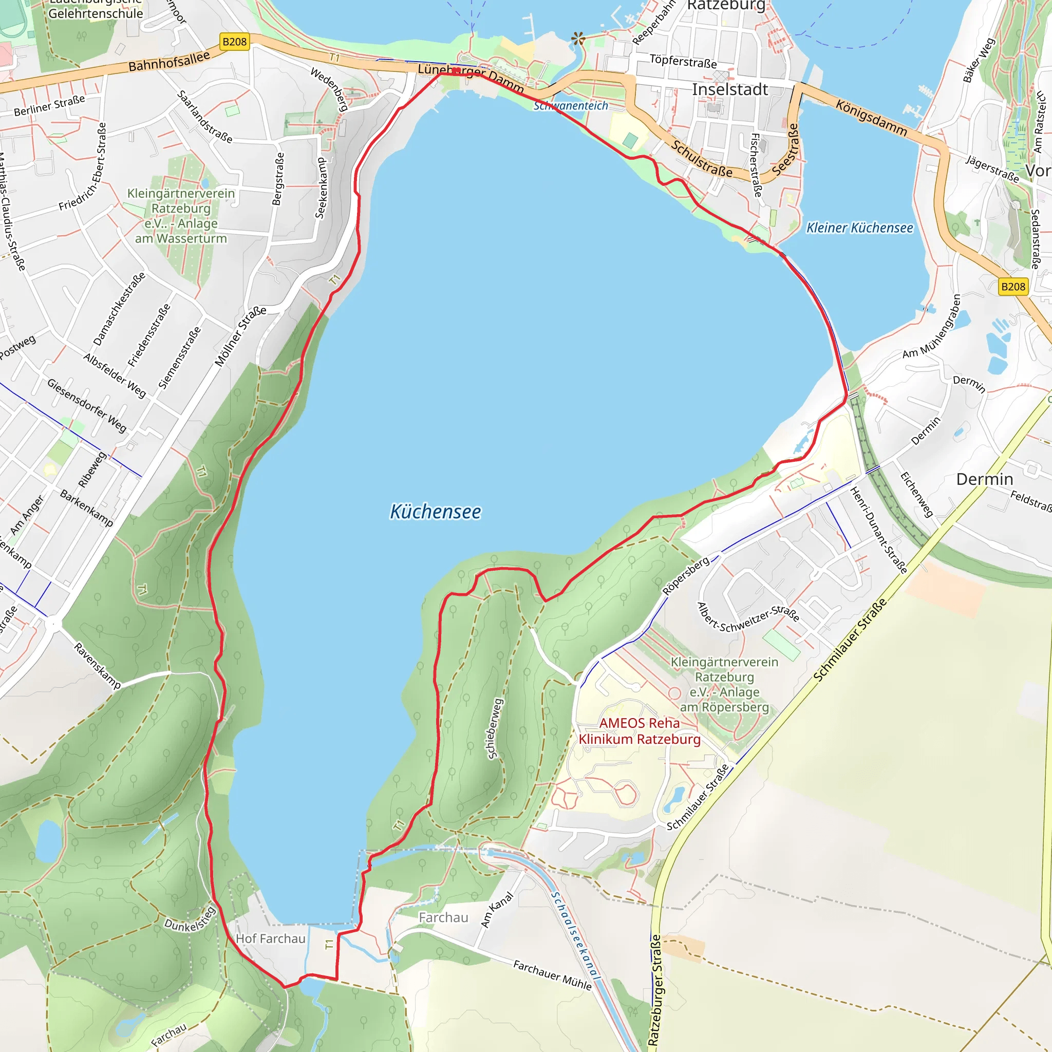 Kuchensee Loop mobile static map