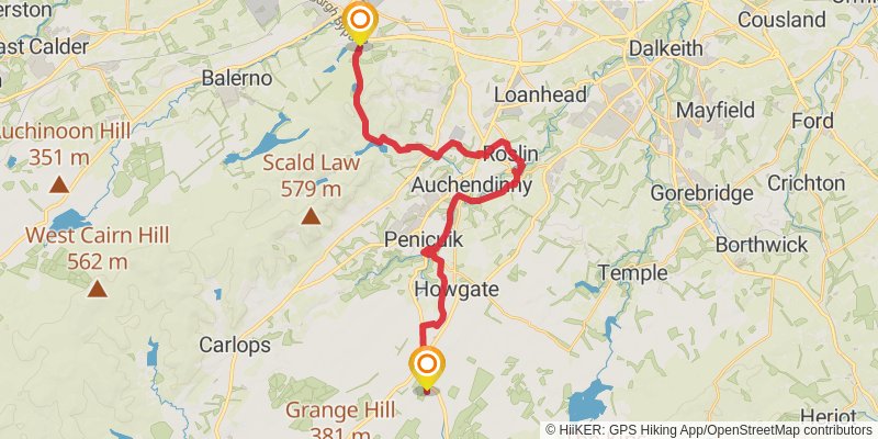 St Wilfrid's Way stage 11 Map