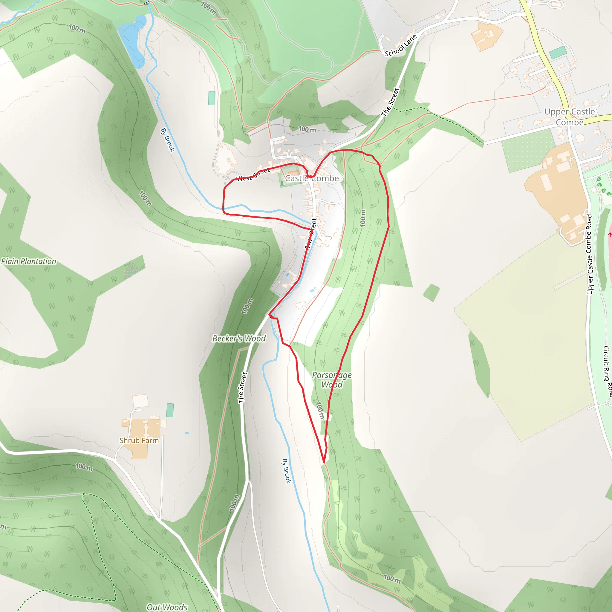 Castle Combe Loop mobile static map