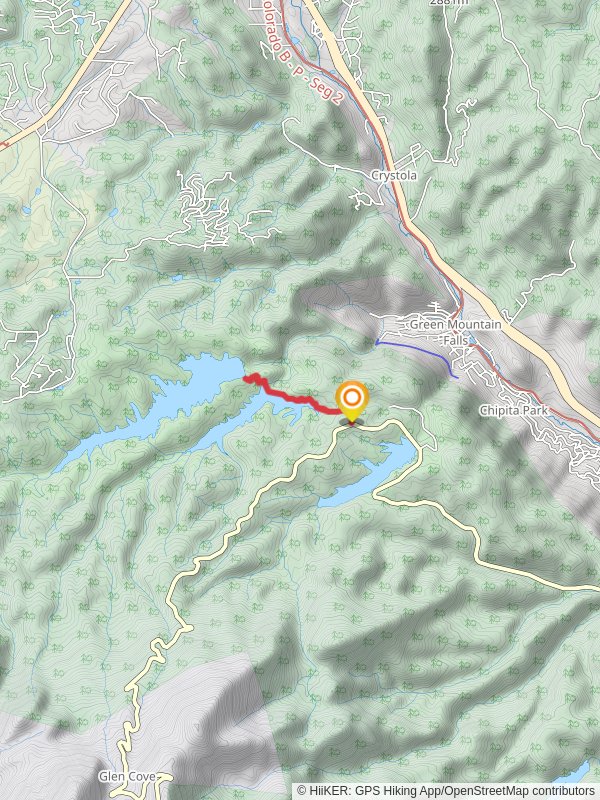 South Catamount Reservoir Out and Back mobile static map
