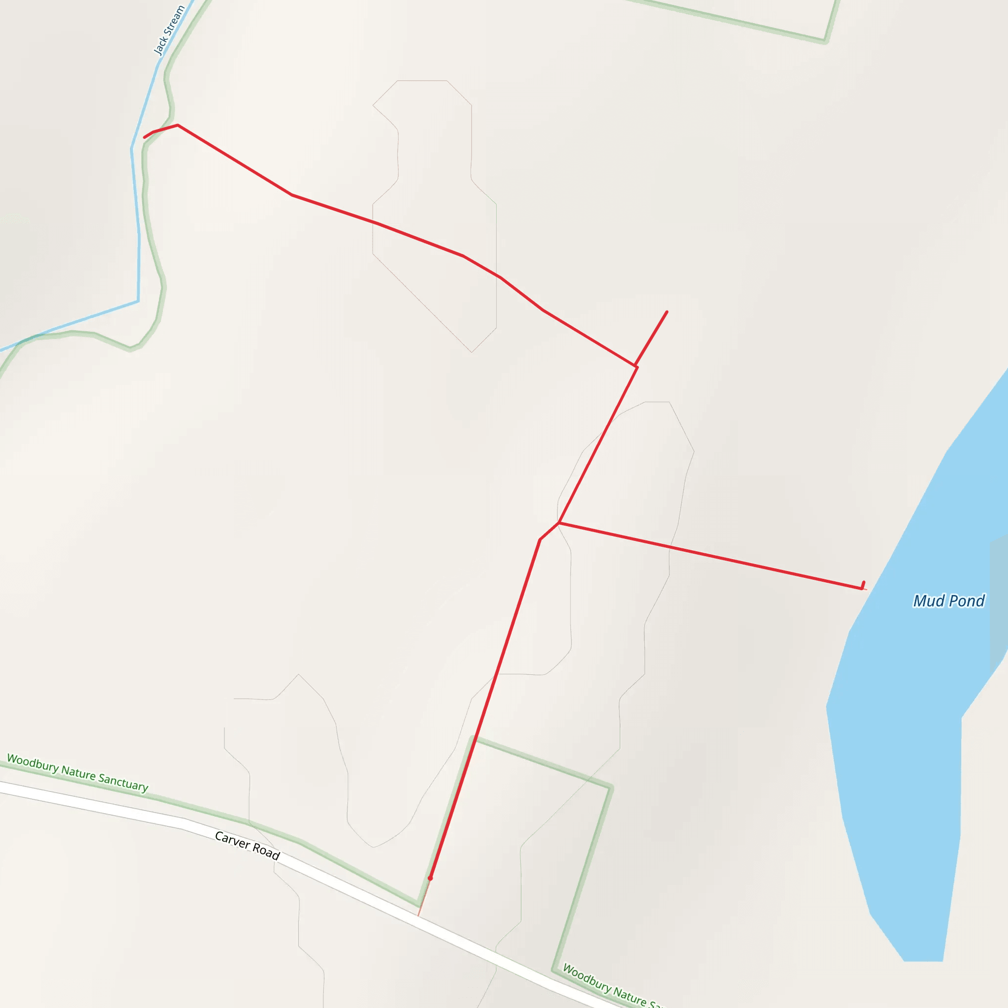 Mud Pond and Jack Stream mobile static map