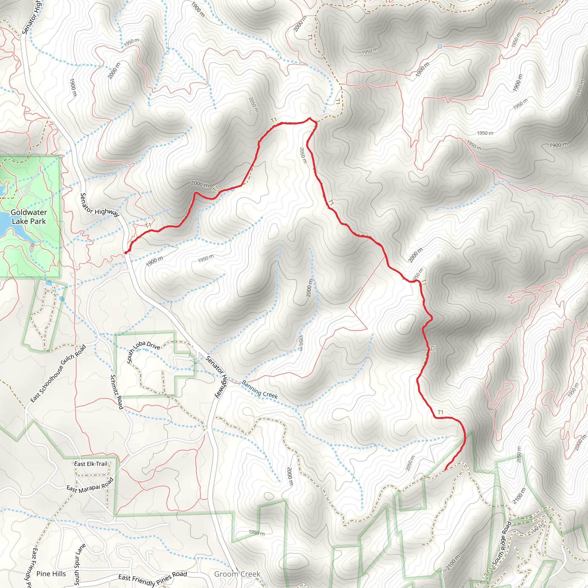 Watershed Trail mobile static map