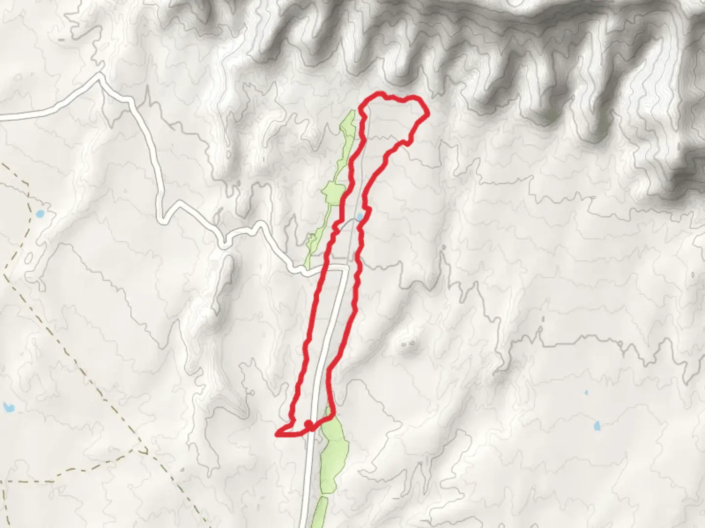 An image depicting the trail Kessel Run Trail and Prime Cut Trail Loop and its surrounding area.
