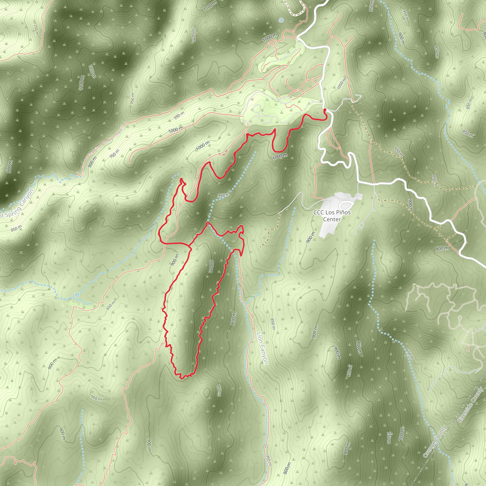 San Juan Trail and Viejo Tie Trail Loop mobile static map