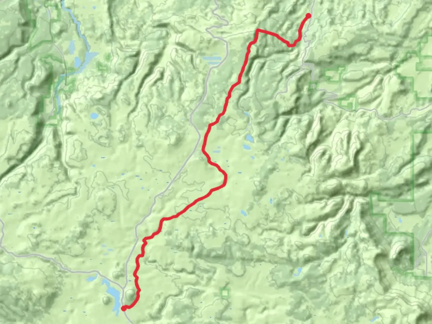 An image depicting the trail Overland Trail and its surrounding area.