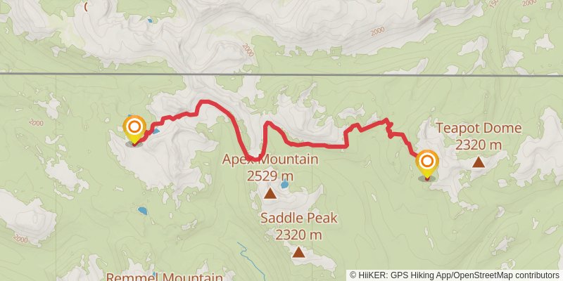 Pacific Northwest Trail stage 61 Map