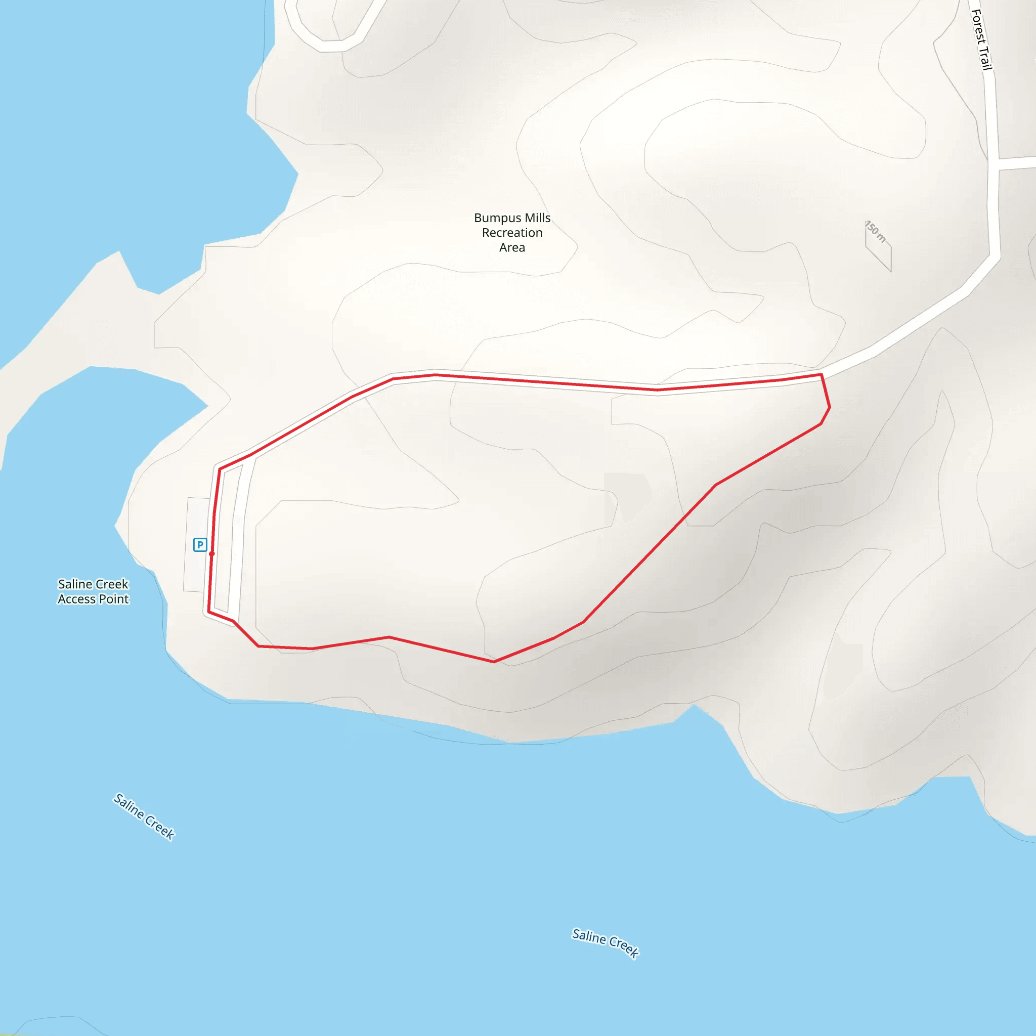 Forest Trail Loop mobile static map