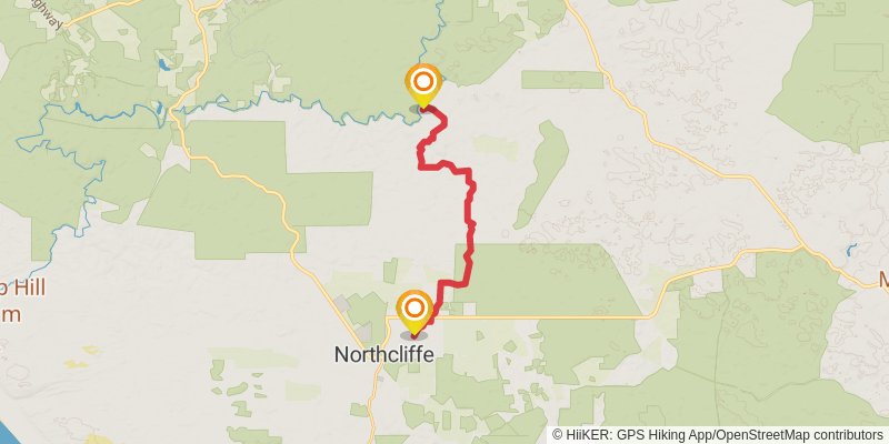 Bibbulmun Track stage 32 Map