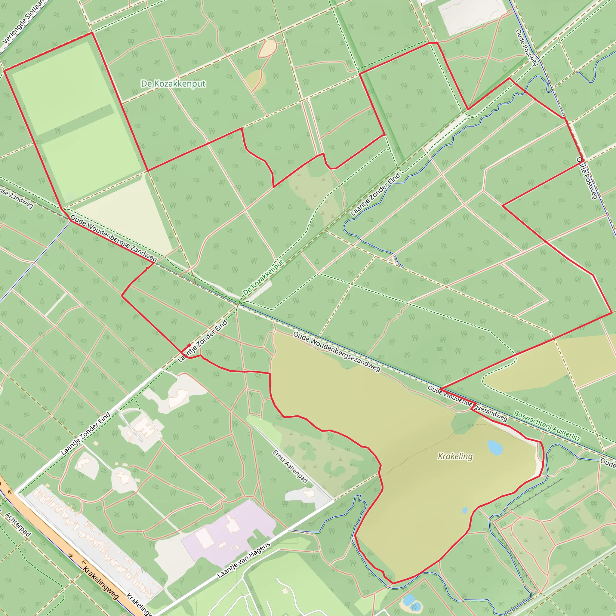 De Kozakkenput Loop mobile static map