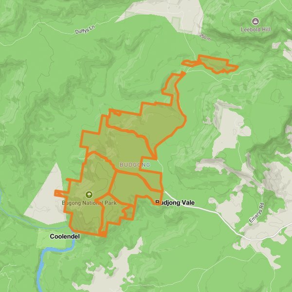 Bugong National Park mobile static map