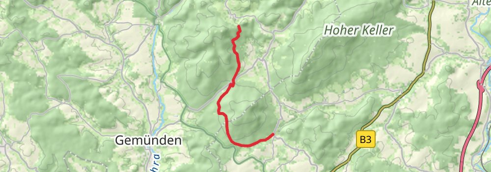 Kellerwaldsteig stage 8 Map