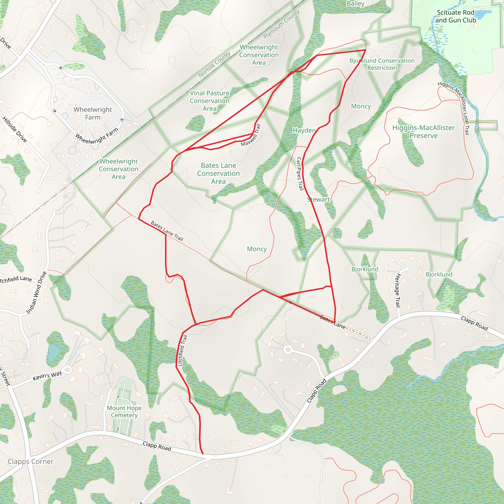 Old Place of Interment Loop Trail mobile static map