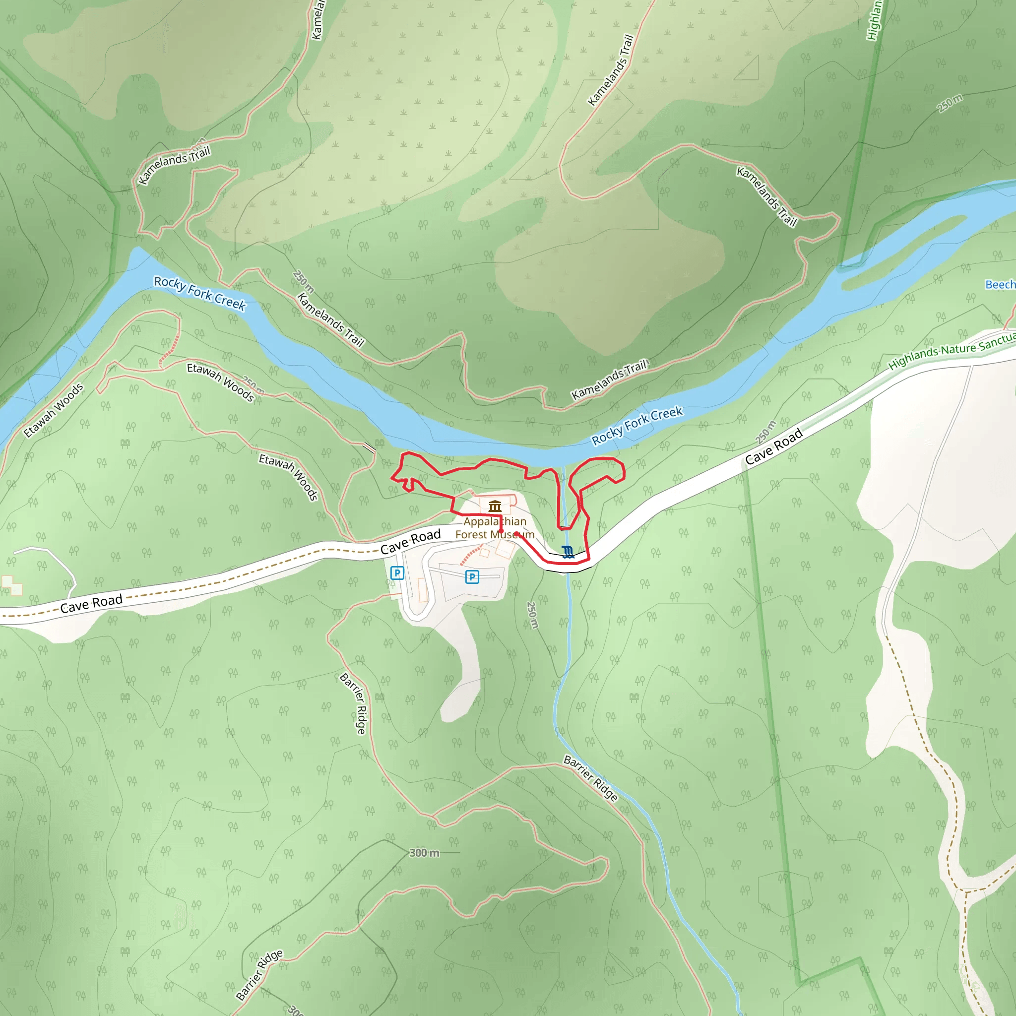 Rocky Fork Creek Loop mobile static map