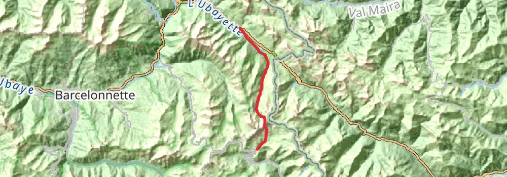 Via Alpina - Blue Trail stage 27 Map