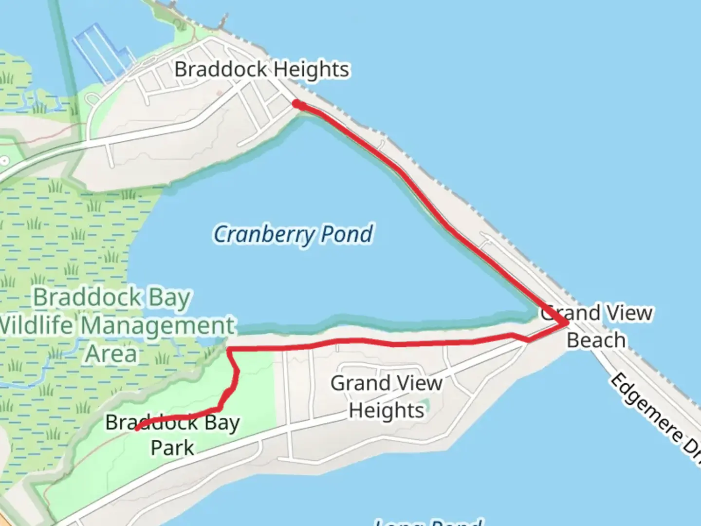 An image depicting the trail Cranberry Pond and Braddock Bay Park Trail and its surrounding area.