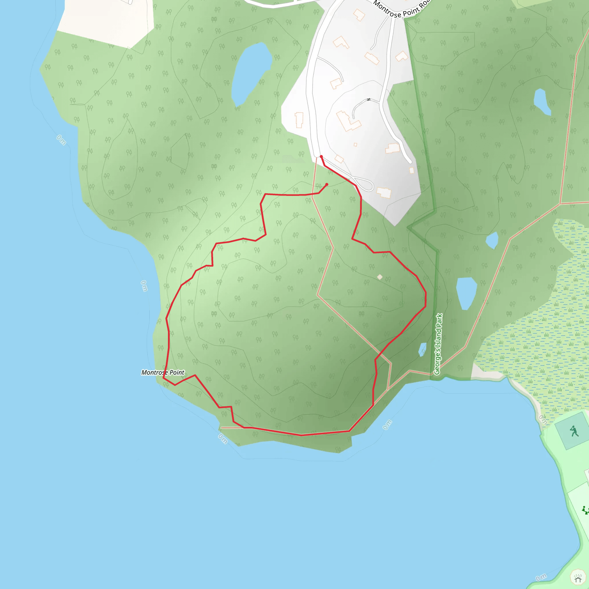 Montrose Point Loop mobile static map