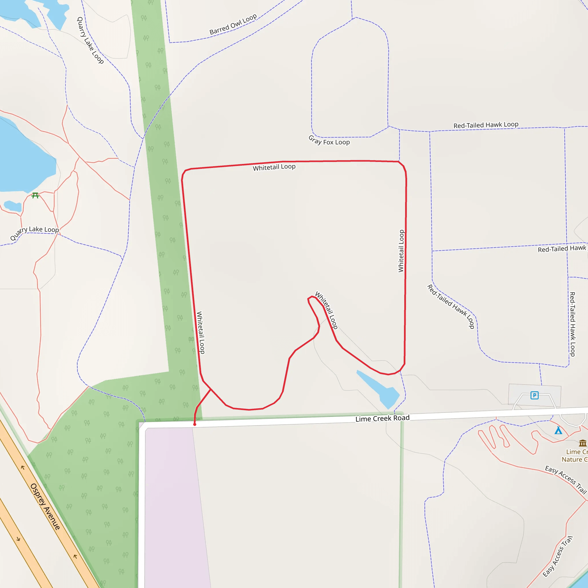 Whitetail Loop mobile static map
