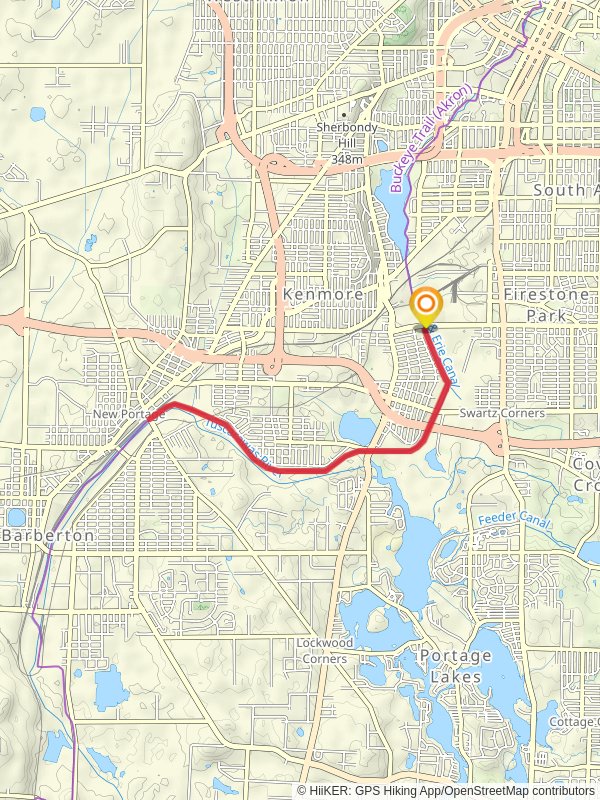 Ohio and Erie Canal Towpath Trail from West Wilbeth Road