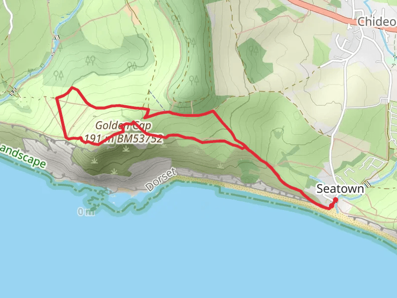 Seatown and Golden Cap mobile static map