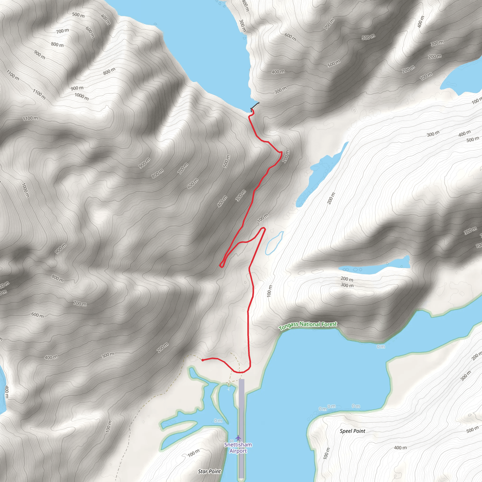 Long Lake Out and Back mobile static map