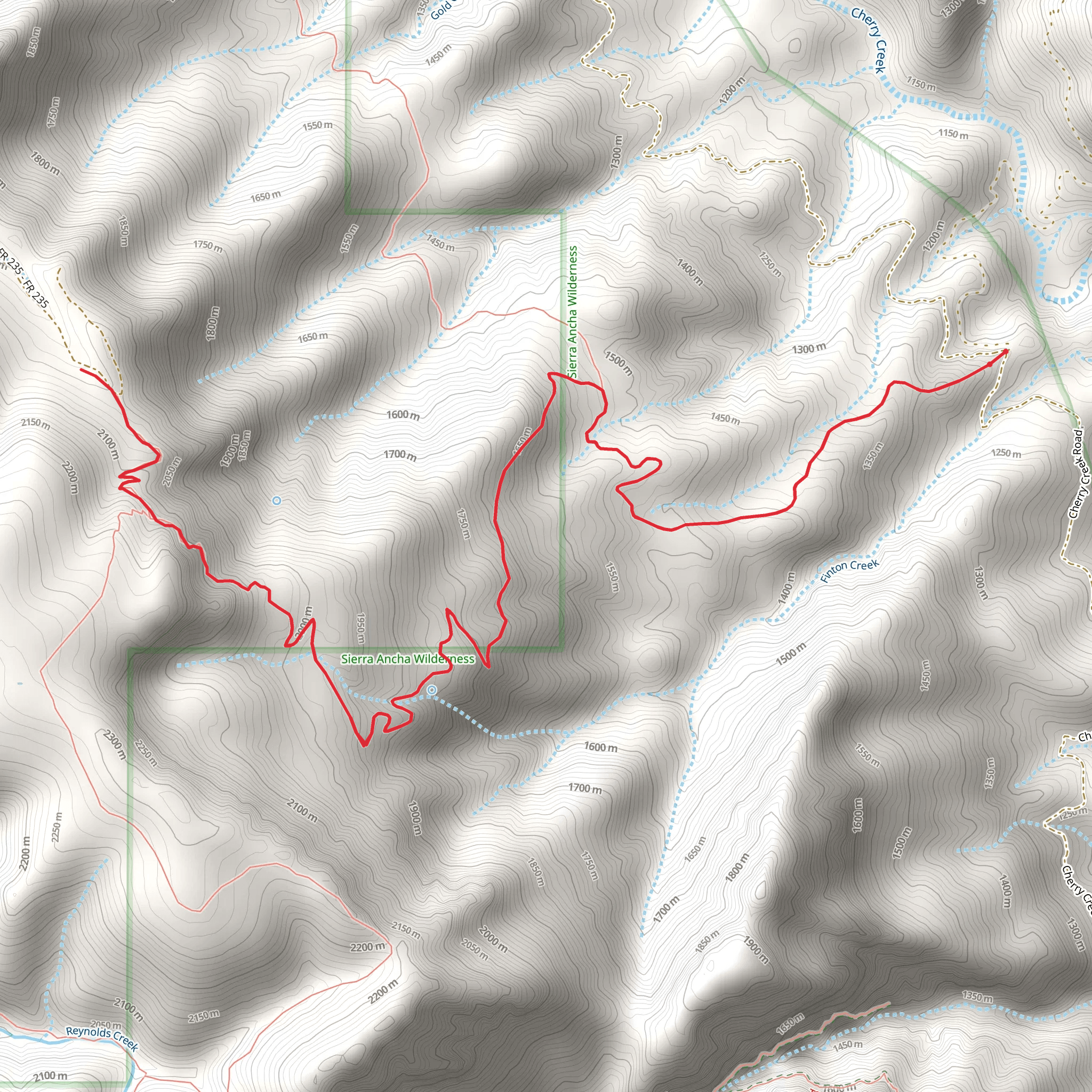 Lucky Strike Trail mobile static map