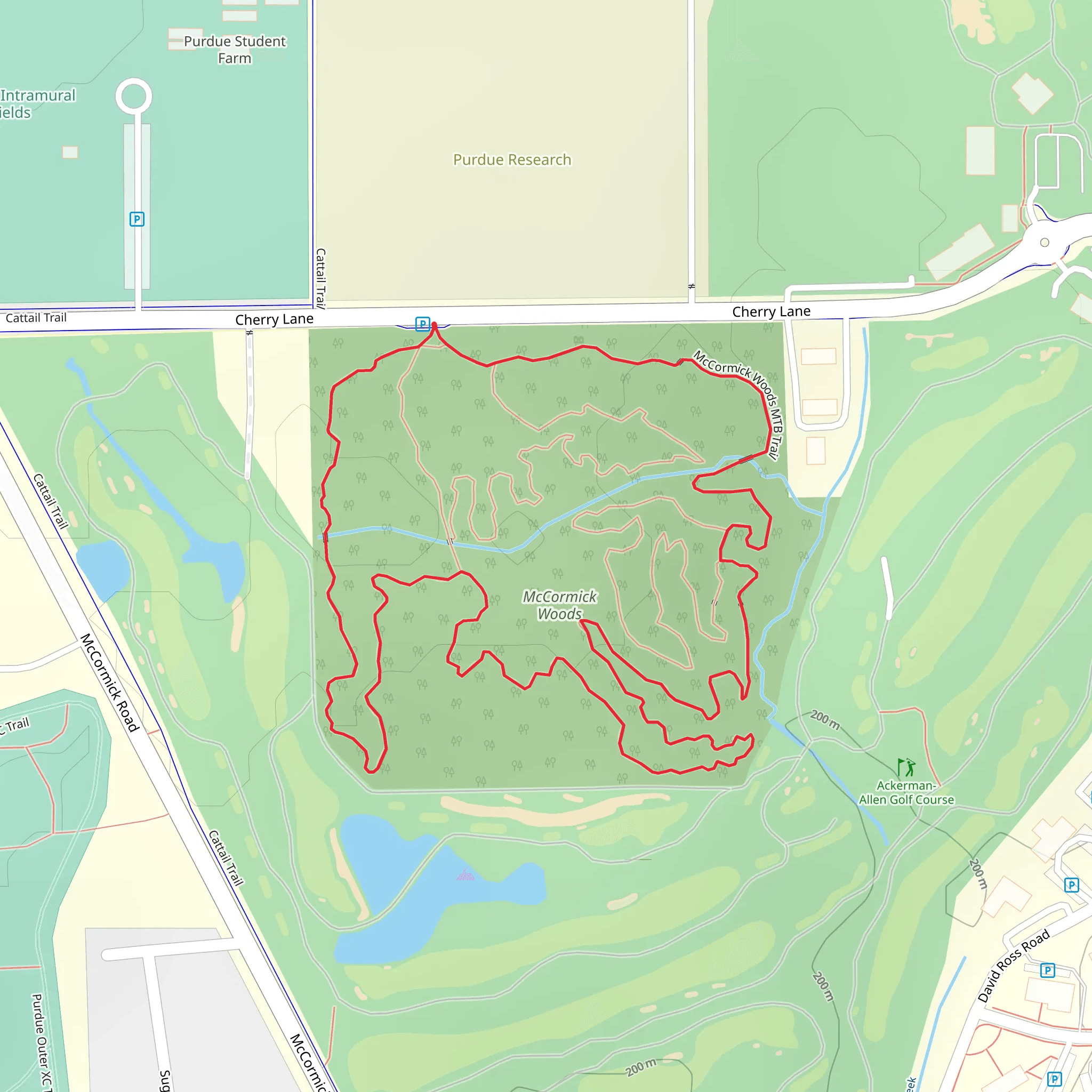 McCormick Woods Outer Loop mobile static map