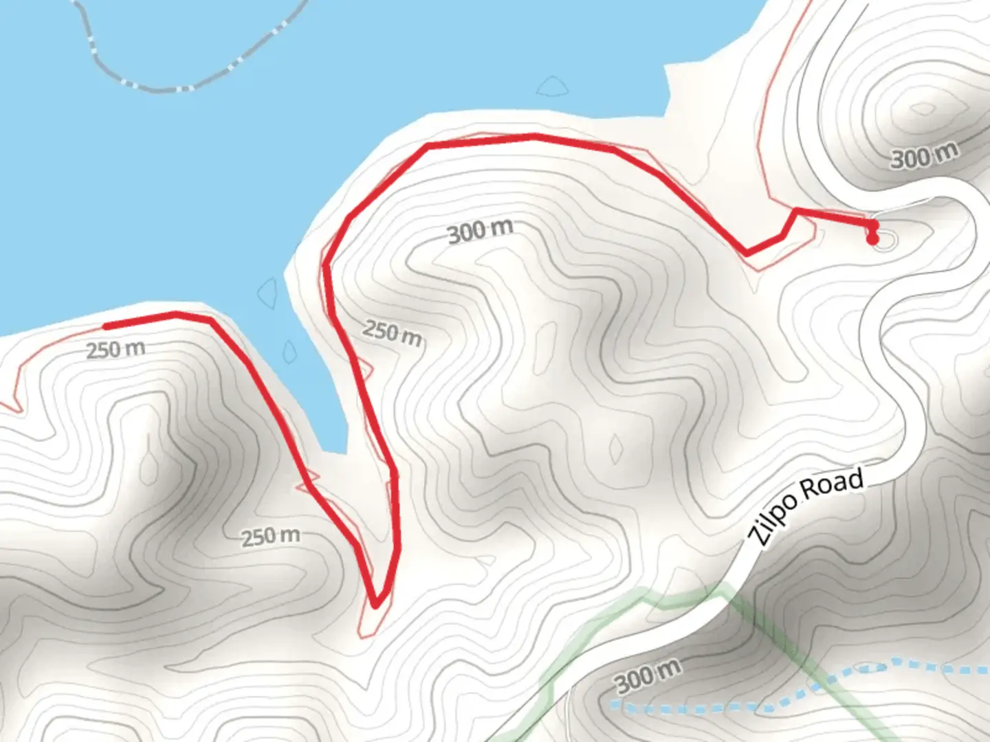 An image depicting the trail BuckSkin Walk and its surrounding area.