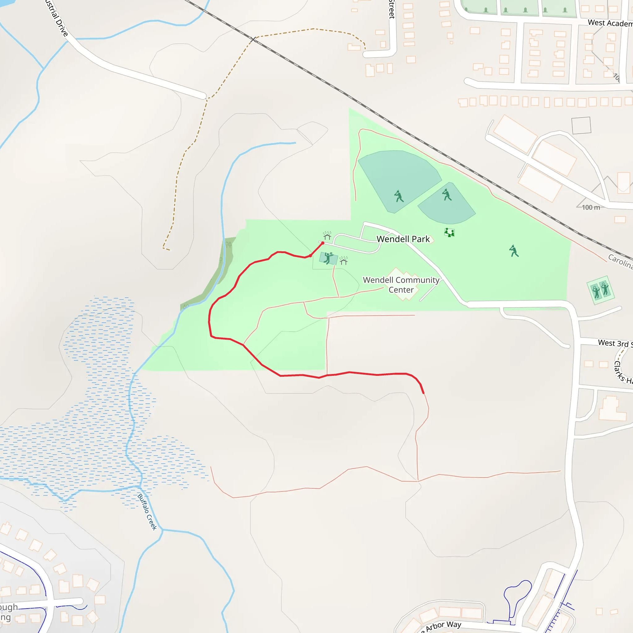 Wendell Park mobile static map