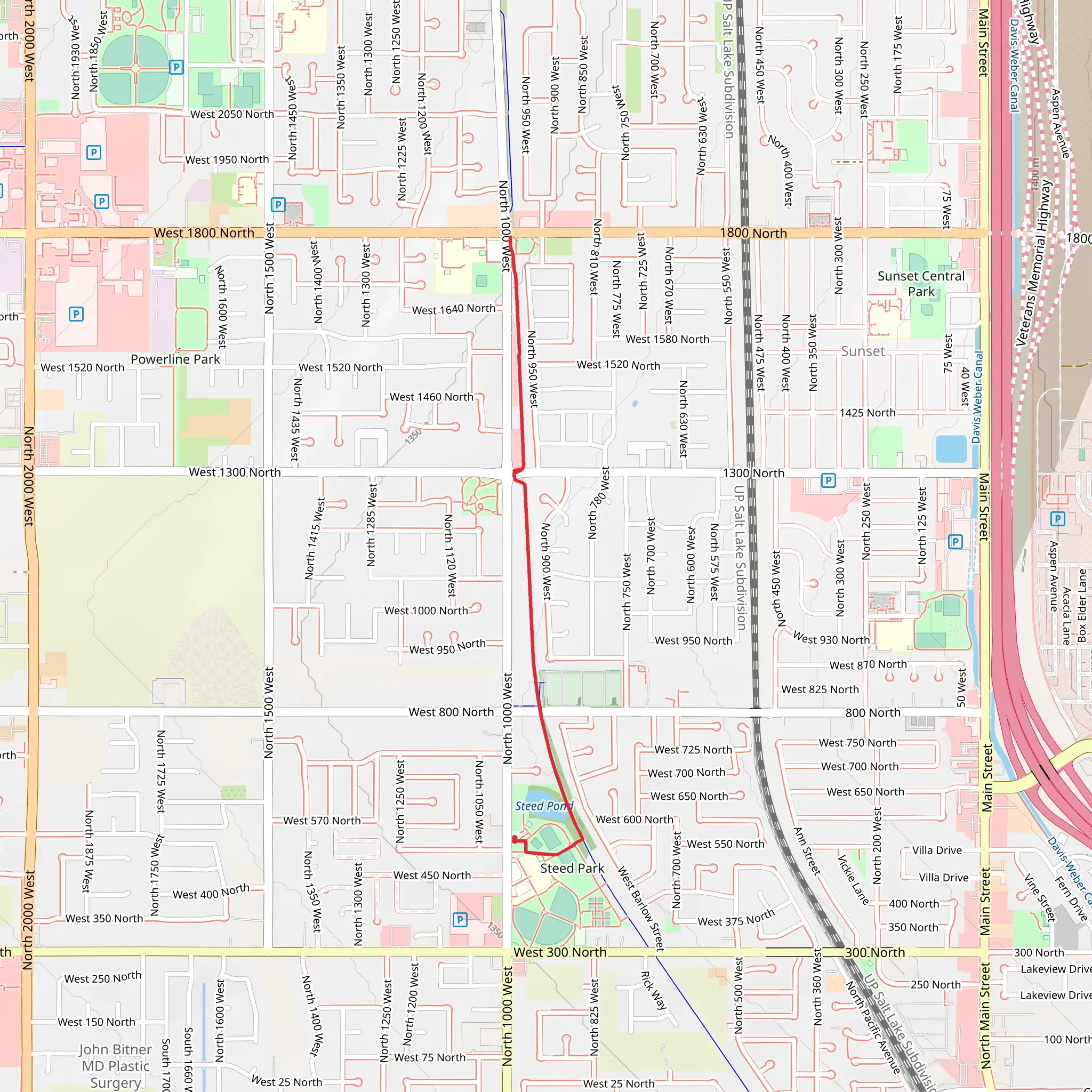 D and RGW Rail Trail mobile static map