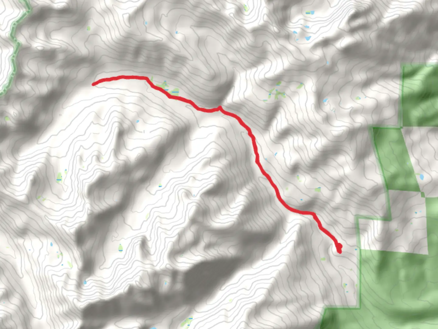 An image depicting the trail Swift Creek Trail - 8W15 and its surrounding area.