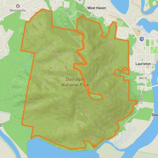 Dooragan National Park mobile static map