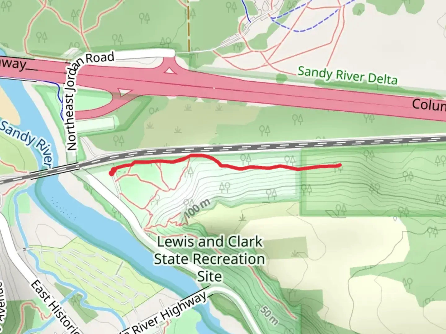 An image depicting the trail Lewis and Clark Trail and its surrounding area.