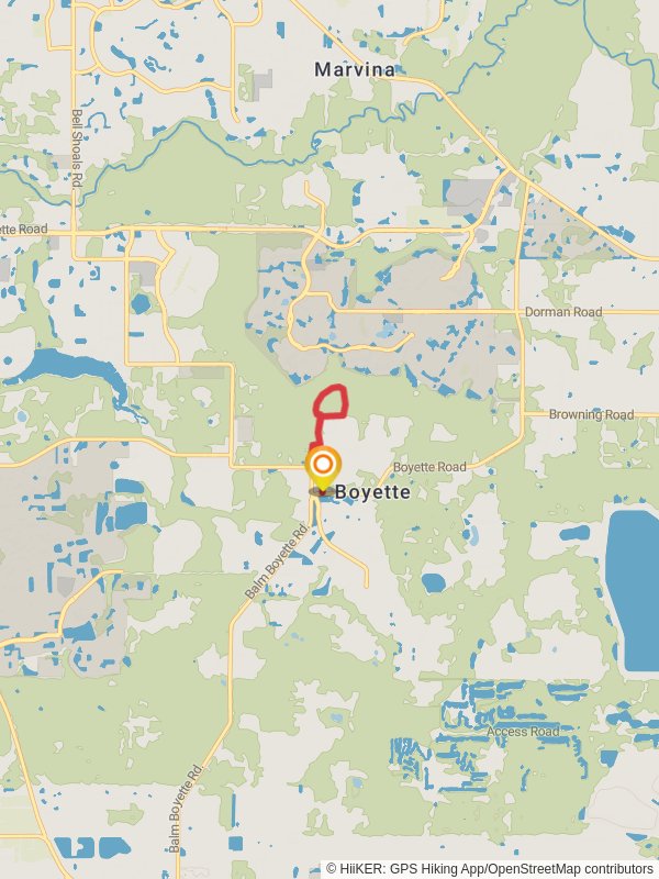 Fishhawk Creek Loop mobile static map