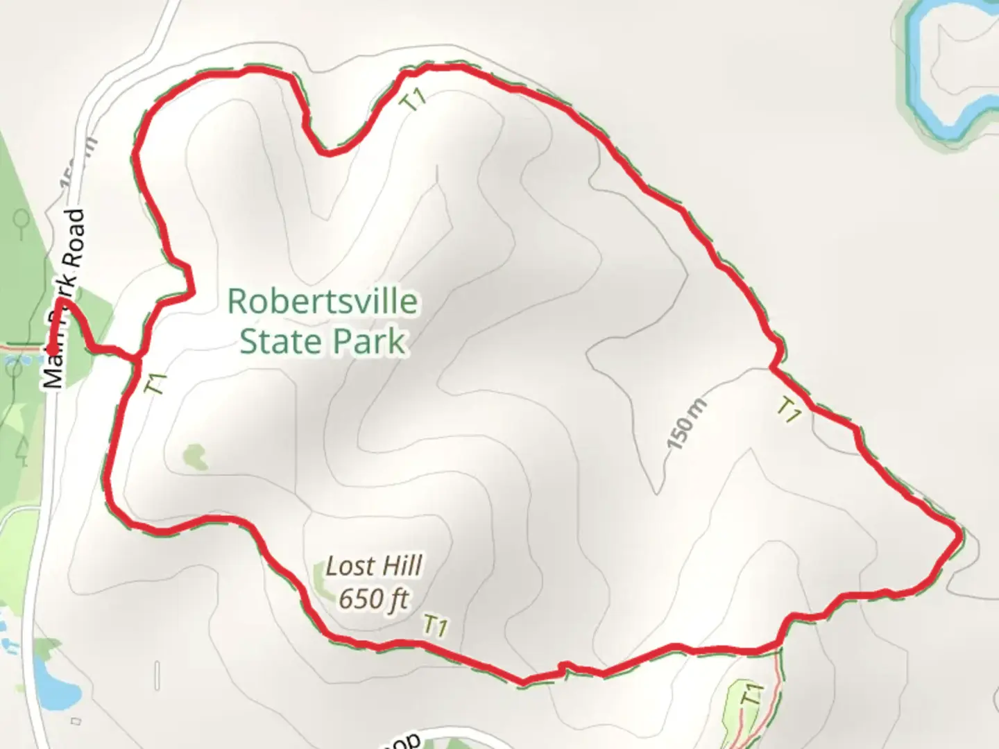 An image depicting the trail Lost Hill Loop Trail and its surrounding area.